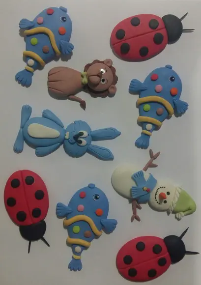 Apliques em Biscuit