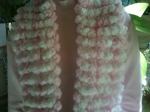 Cachecol de Pom Pom