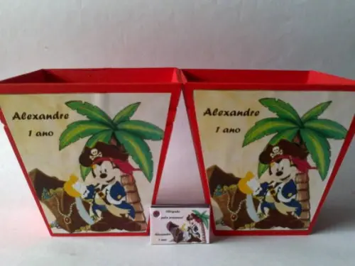 Cachepô Mickey Pirata