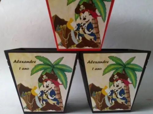 Cachepô Mickey Pirata