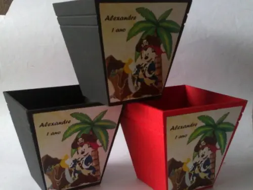 Cachepô Mickey Pirata