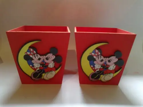Cachepô Minnie e Mickey