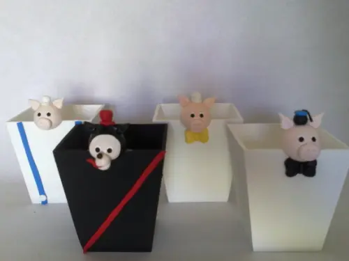 Cachepot Os Três Porquinhos !