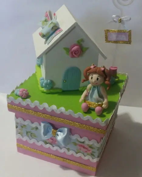 Caixa Cenário Casa De Boneca