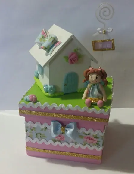 Caixa Cenário Casa De Boneca