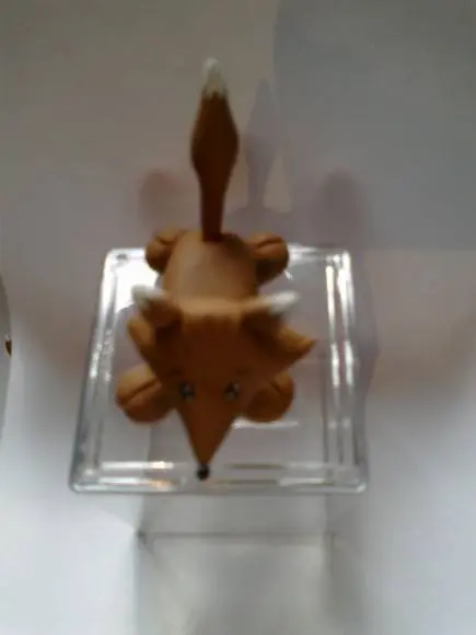 Caixa de Acrílico com Raposa de Biscuit