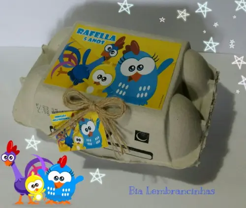 Caixa de Ovos Galinha Pintadinha