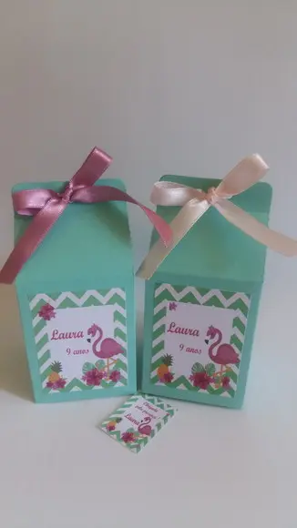 Caixa Milk Flamingos