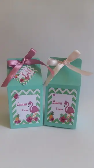 Caixa Milk Flamingos