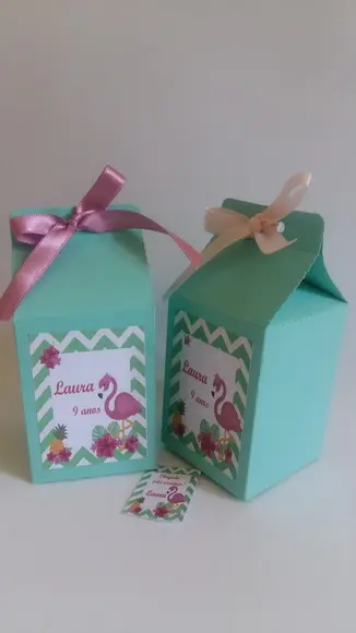 Caixa Milk Flamingos
