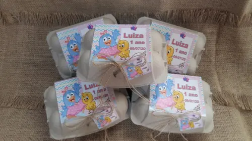 Caixas de Ovos Galinha Pintadinha Candy Color