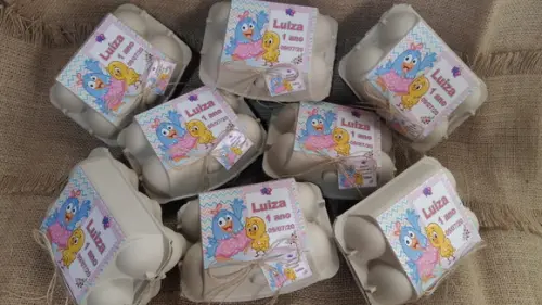 Caixas de Ovos Galinha Pintadinha Candy Color
