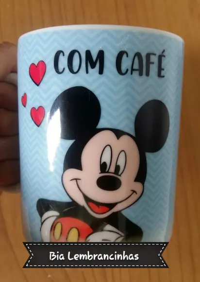 Caneca de Porcelana Mickey Mouse
