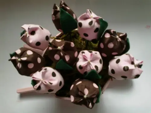 Carriola com Tulipas
