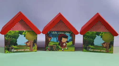 Casa Cofre Chapéuzinho Vermelho