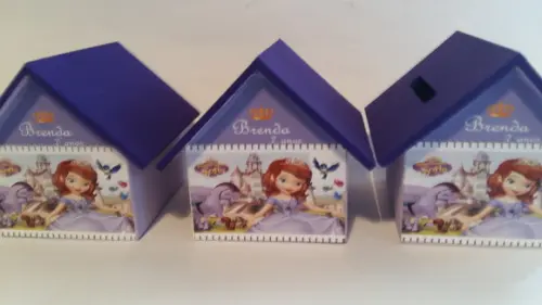 Casa Cofre de mdf - Princesa Sofia