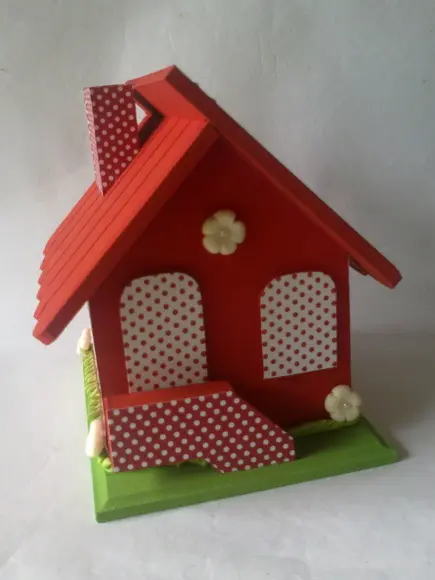 Casa Cofre Em Mdf