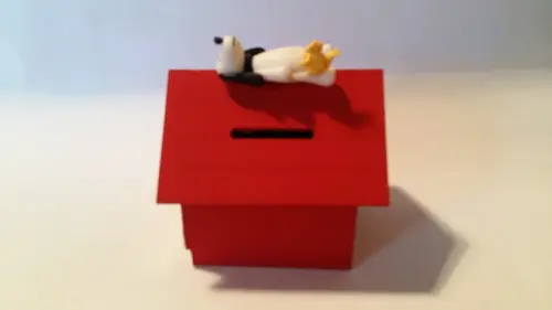Casa Cofre m com Snoopy de Biscuit