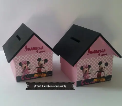 Casa Cofre Minnie Rosa Ii - Promoção