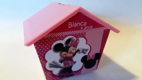 Casa Cofre Minnie Rosa - ESGOTADO