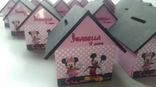 Casa Cofre Minnie Rosa Ii - Promoção