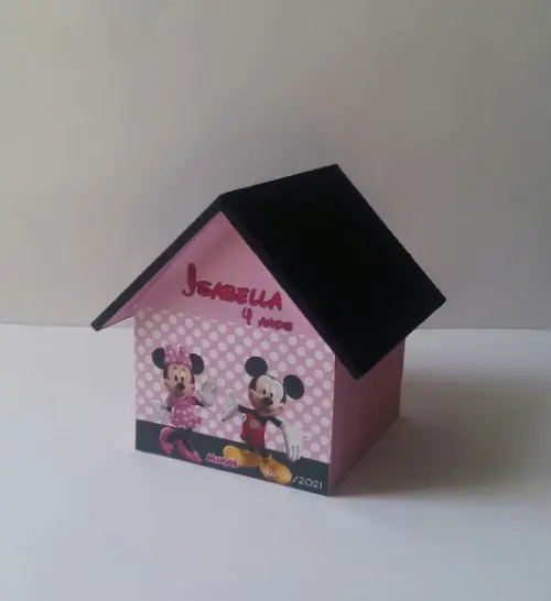Casa Cofre Minnie Rosa Ii - Promoção