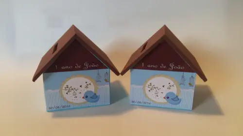 Casa Cofre Passarinho Menino