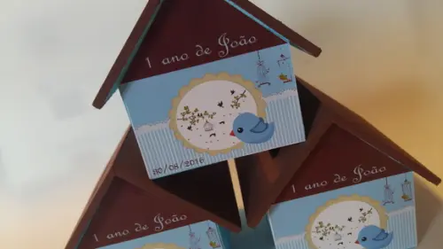 Casa Cofre Passarinho Menino