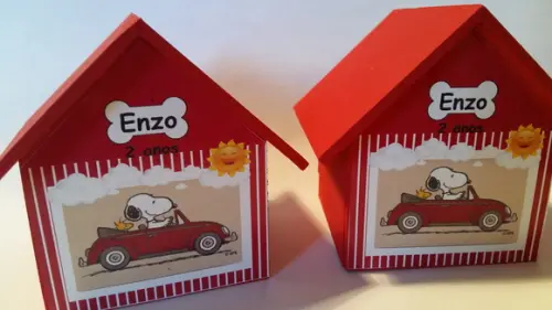 Casa Cofre Snoopy no Fusca