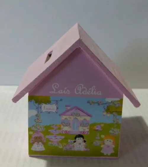 Casa Cofre Tema Casinha de Boneca