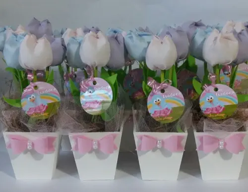 Centro de Mesa Galinha Pintadinha Candy Colors