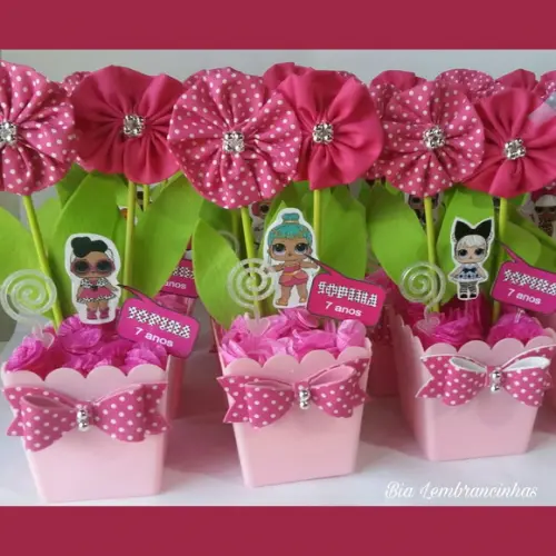 Centro de Mesa LOL SURPRISE Rosa