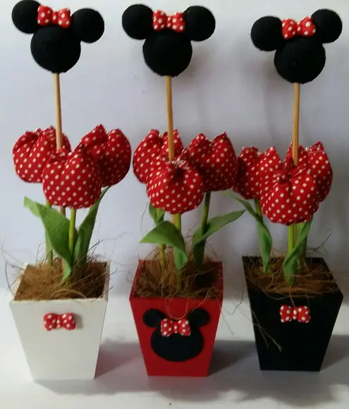 Centro de Mesa Minnie & Mickey