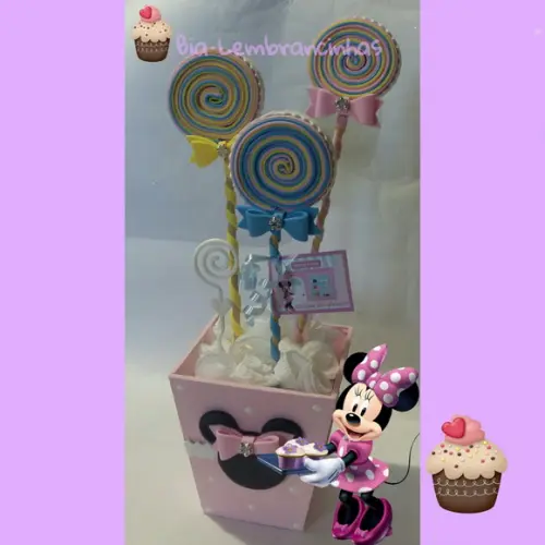 Centro de Mesa Minnie Confeiteira
