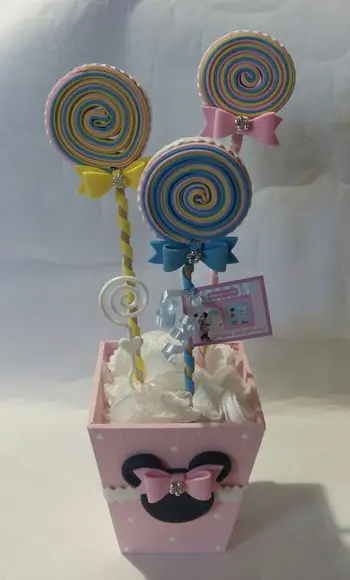 Centro de Mesa Minnie Confeiteira
