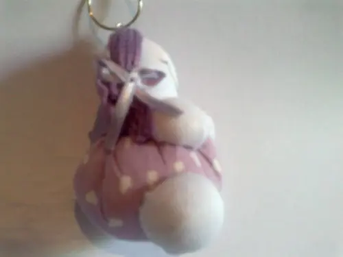 Chaveiro Bonequinha de Pano