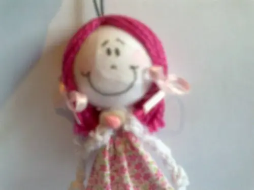Chaveiro Bonequinha de Pano