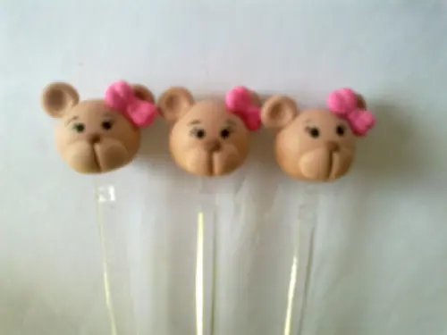 Colherzinha Ursa Marrom e Rosa