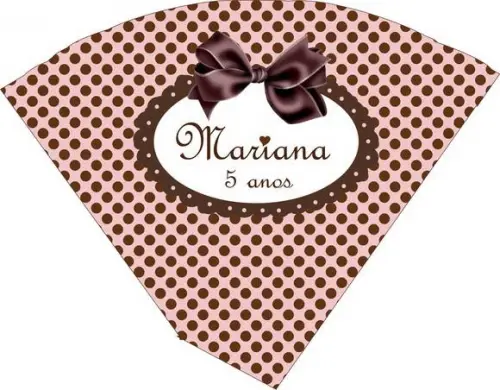Cone Marrom e Rosa