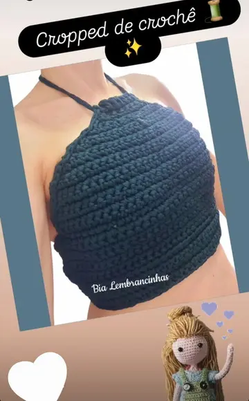 Cropped de Fio de Malha