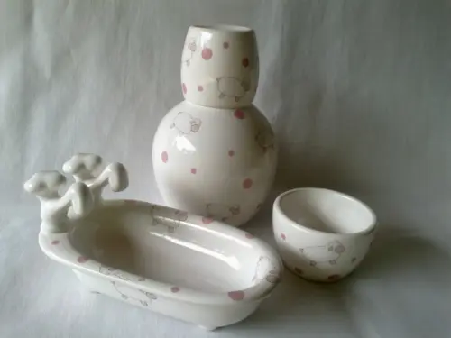Kit Porcelana - Ovelhinha Rosa -promoção