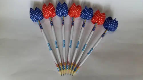 Lápis Galinha Pintadinha com Tulipa