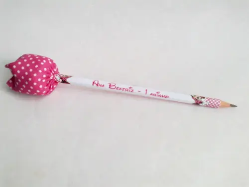 Lápis Personalizado com Tulipa