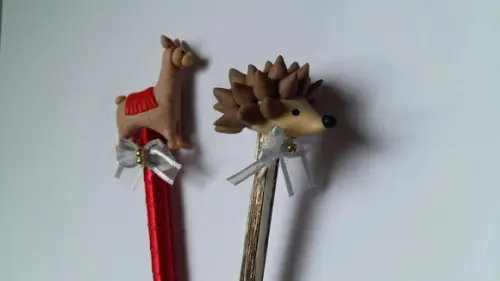 Lápis Ponteira Porco Espinho e Lhama