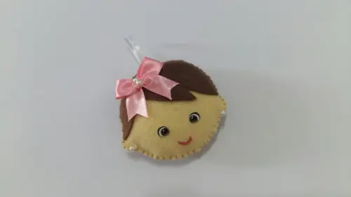 Lembrancinha Nascimento - Chaveiro Bebê Menina