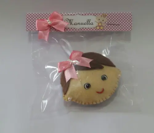 Lembrancinha Nascimento - Chaveiro Bebê Menina