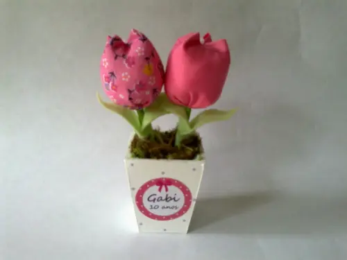 Lembrancinha Vasinho com Tulipas !