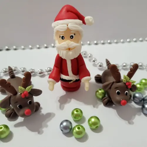 Mini Papai Noel e Renas