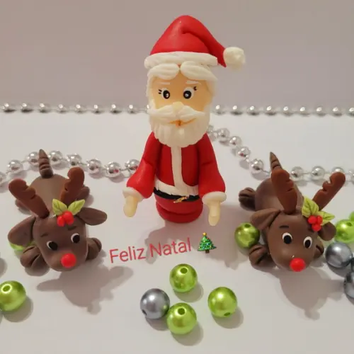 Mini Papai Noel e Renas