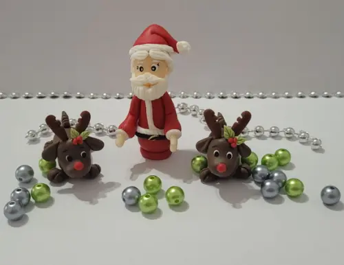 Mini Papai Noel e Renas